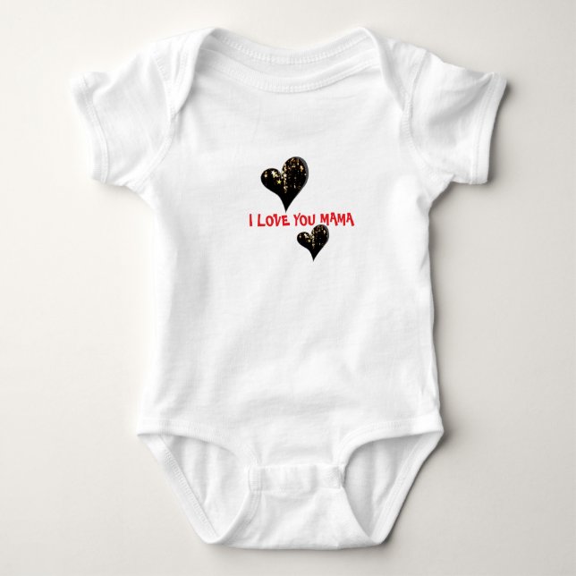 Body Para Bebê Eu Amo Você Mamãe Body de Bebê (Frente)