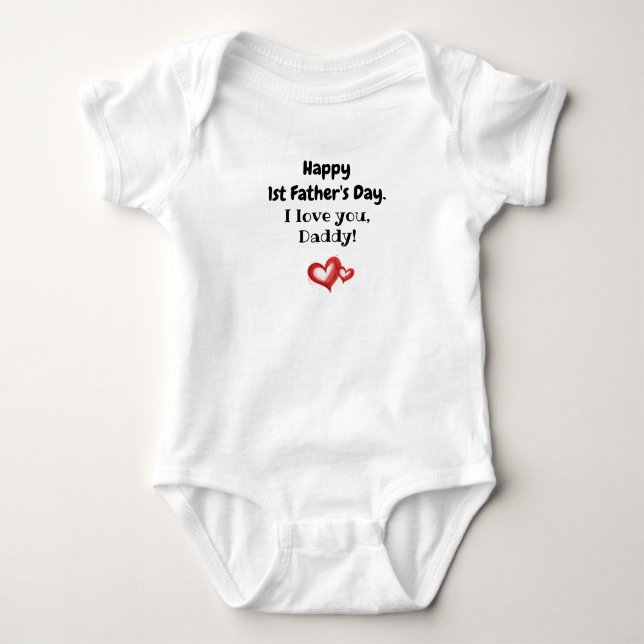Body Para Bebê Eu amo você Papai personalizado (Frente)