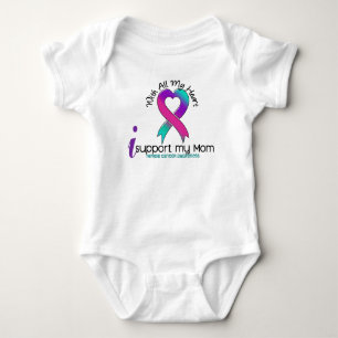 Body Para Bebê Eu apoio meu cancer de tiróide da mamã