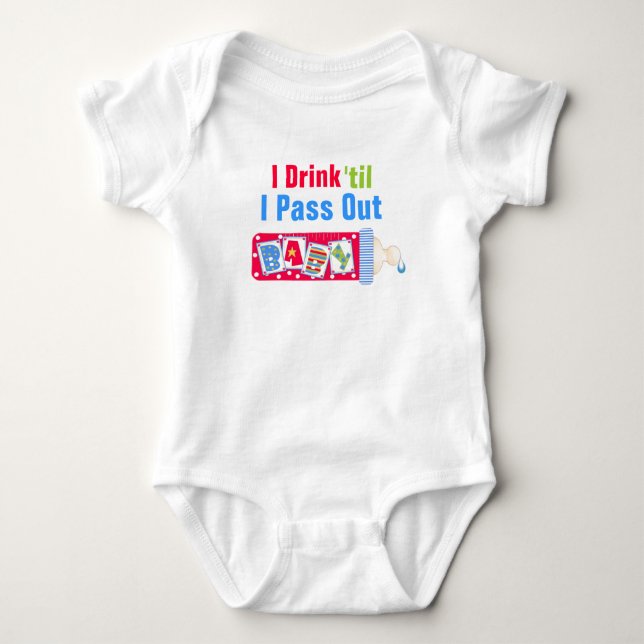 Body Para Bebê Eu Bebo PoshB'Gosh Baby (Frente)