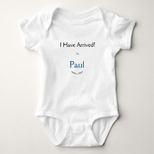 Body Para Bebê Eu Cheguei! Bebê Uma Peça Bodyfato para Paul