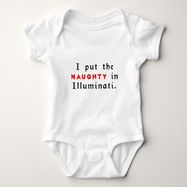Body Para Bebê Eu Coloquei o Malicioso no Illuminati (Frente)
