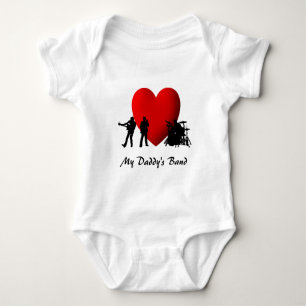 Body Para Bebê Eu Corto Os Músicos Personalizados Da Banda Do Meu
