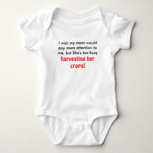 Body Para Bebê Eu desejo que minha mamã pagaria mais atenção a