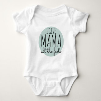 Body Para Bebê Eu dou à mamãe o Teto Gráfico da Moda das Ruas Fee