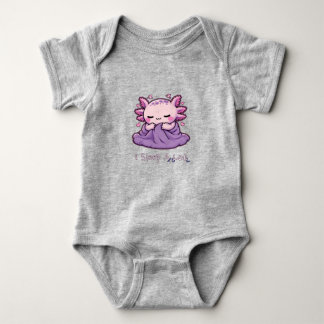 Body Para Bebê Eu Durmo Muito - Axolotl