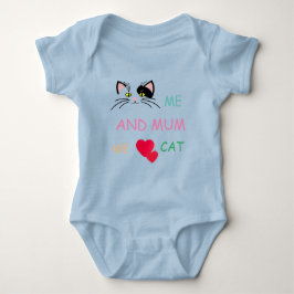 Body Para Bebê EU E AMO CAT Baby T-Shirt