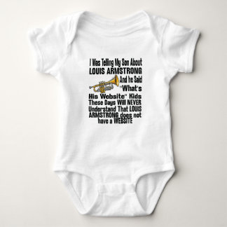 Body Para Bebê Eu Estava Contando ao Meu Filho Sobre Louis Armstr