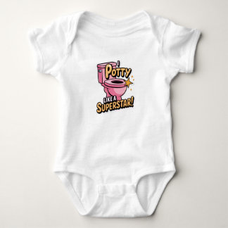 Body Para Bebê Eu faço xixi como uma superestrela