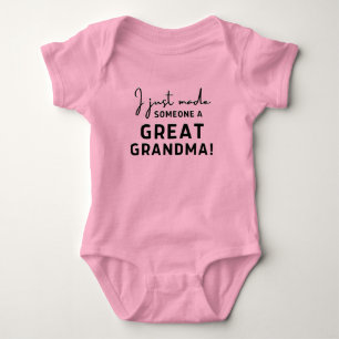 Body Para Bebê Eu Fiz A Alguém Um Excelente Vovó Bonitinho Presen