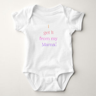 Body Para Bebê Eu ganho da minha Mamãe! Baby Onsie