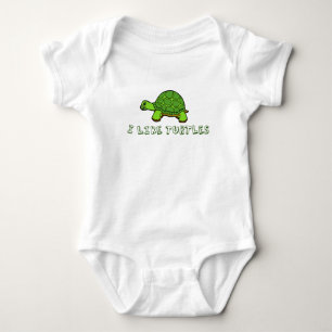Body Para Bebê Eu gosto de bonito verde das tartarugas