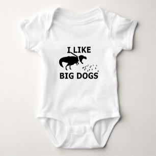 Body Para Bebê Eu gosto de cães grandes