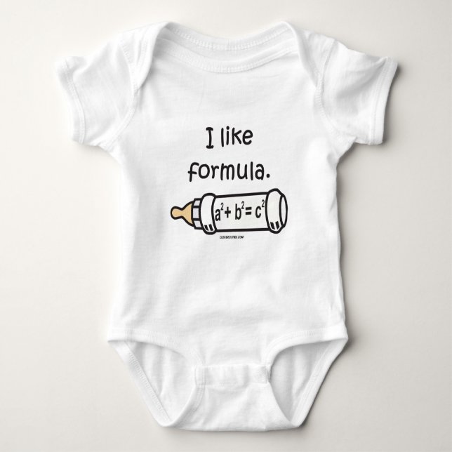 Body Para Bebê Eu gosto de Forumla (Frente)