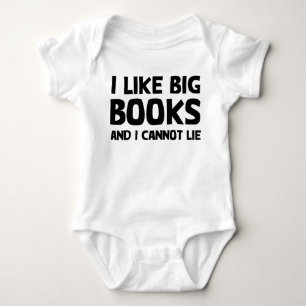 Body Para Bebê Eu gosto de livros grandes