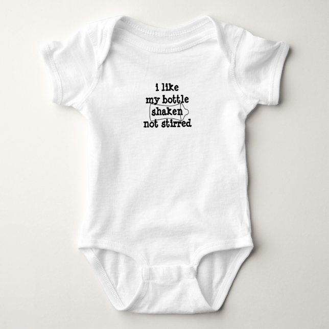 Body Para Bebê "eu gosto de meu" onsie não agitado agitado (Frente)