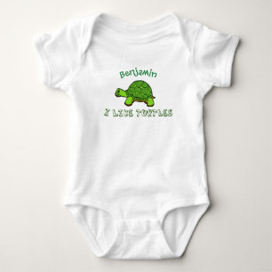 Body Para Bebê Eu gosto de tartarugas bonitos