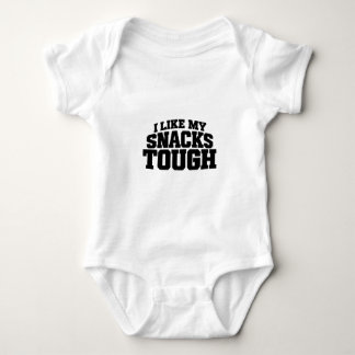 Body Para Bebê Eu Gosto dos Meus Lanches Duros Frase Divertida de