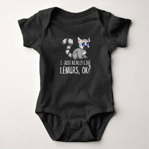 Body Para Bebê Eu Gosto Mesmo De Limures, OK? Engraçado, Encanta