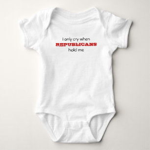 Body Para Bebê Eu grito somente quando, os REPUBLICANOS, me