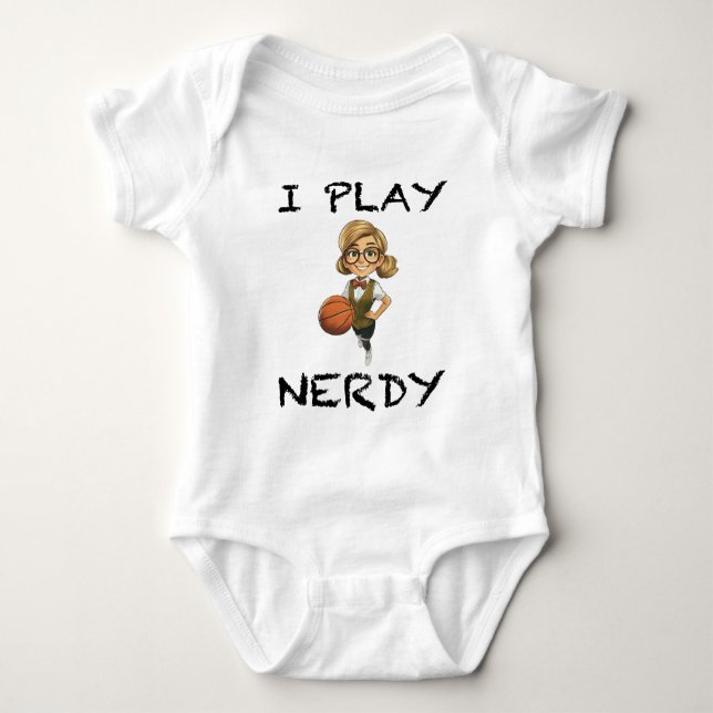 Body Para Bebê Eu Jogo Nerdy (Frente)