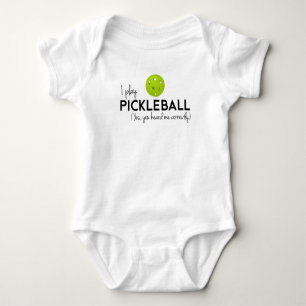 Body Para Bebê Eu jogo Pickleball