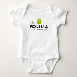 Body Para Bebê Eu jogo Pickleball
