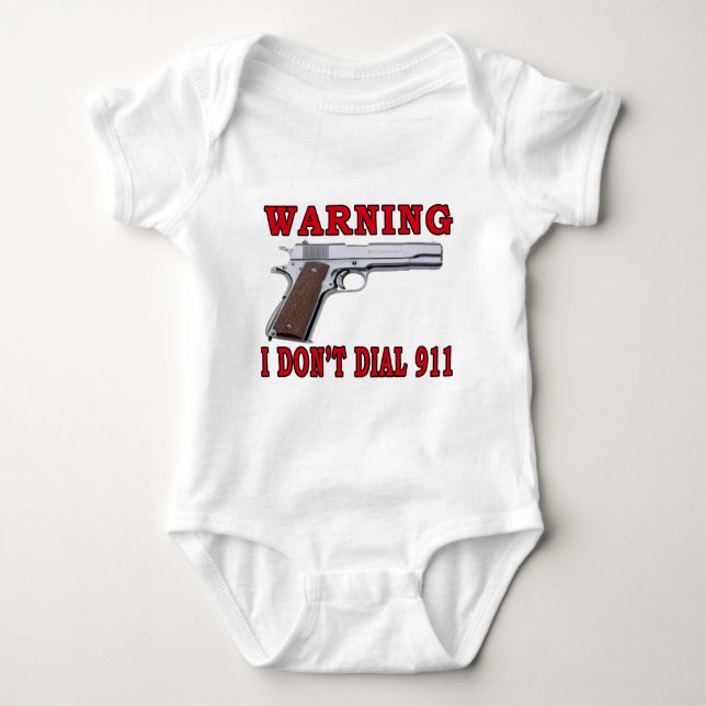 Body Para Bebê Eu não faço disco 911 (Frente)