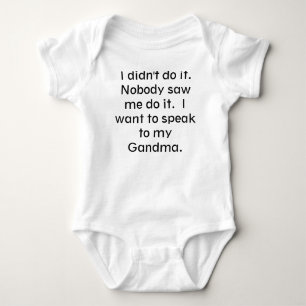 Body Para Bebê Eu não o fiz
