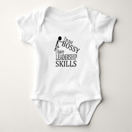 Body Para Bebê Eu não sou Bossy, mim tenho o t-shirt das