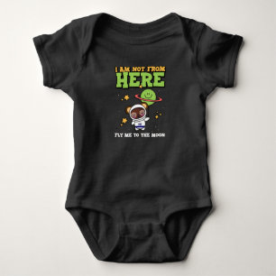 Body Para Bebê Eu Não Sou Daqui Bebê Jersey Bodycase