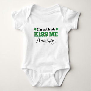 Body Para Bebê Eu não sou irlandês me beijando de qualquer forma