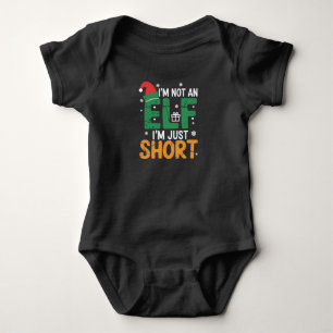 Body Para Bebê Eu Não Sou Um Elf Apenas Um Pequeno Natal Engraçad