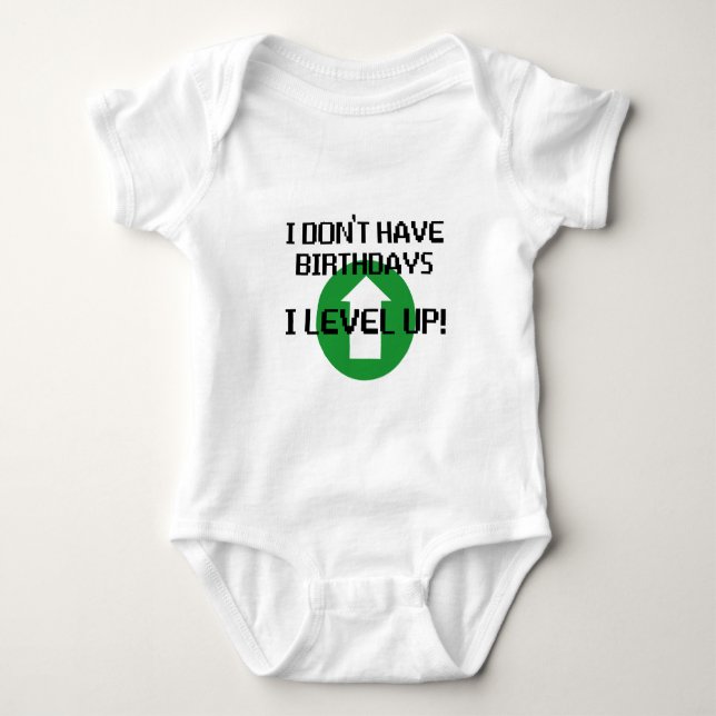Body Para Bebê Eu não tenho aniversários… (Frente)