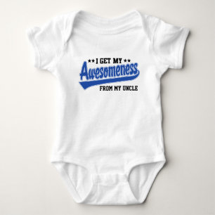 Body Para Bebê Eu obtenho meu Awesomeness de meu tio