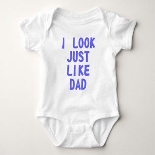 Body Para Bebê Eu olho apenas como o pai