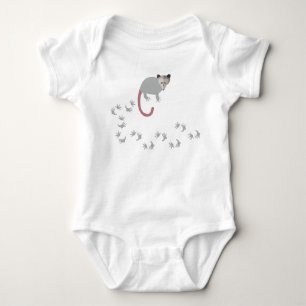 Body Para Bebê Eu pet um gambá
