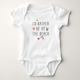 Body Para Bebê Eu Preferencialmente Estaria Na Praia - Letra De V