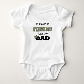 Body Para Bebê Eu Preferencialmente pescando com Pai