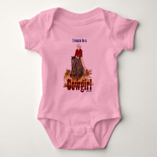 Body Para Bebê Eu Quero Ser Uma Criança De Cowgirl