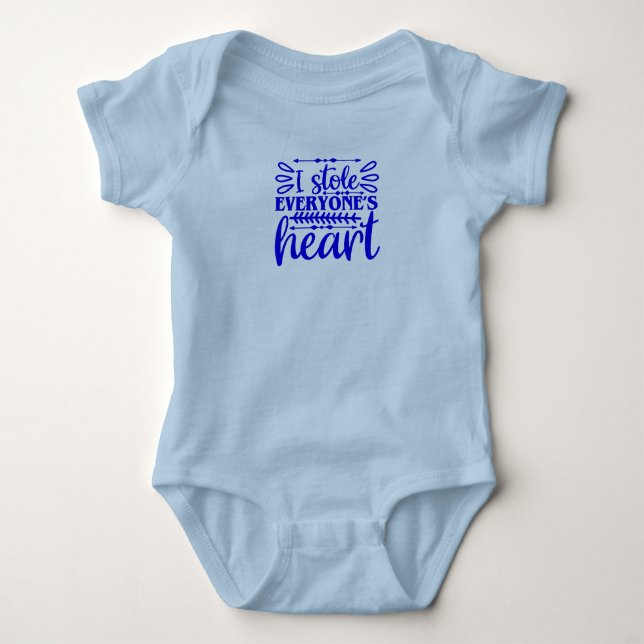 Body Para Bebê Eu roubei o coração de todos (Frente)
