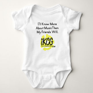 Body Para Bebê "Eu saberei mais…" logowear do iKCG para o bebê