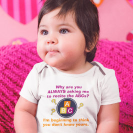Body Para Bebê Eu Sei Meu ABC; E Você?