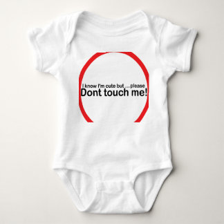 Body Para Bebê Eu sei que eu sou bonito mas por favor não toco em
