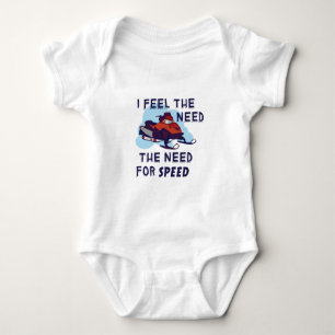 Body Para Bebê Eu sinto a necessidade a necessidade para a