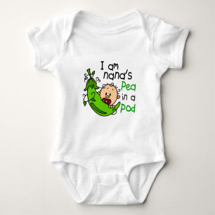 Body Para Bebê Eu sou a ervilha da Nana num Pod 1
