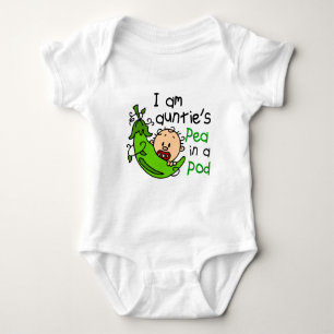 Body Para Bebê Eu sou a Ervilha Um Vagem do Auntie