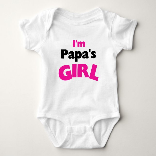 Body Para Bebê Eu sou a garota do papai (Frente)