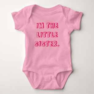 BODY PARA BEBÊ "EU SOU A IRMÃ PEQUENA" VEST.