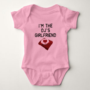 Body Para Bebê Eu sou a Namorada do DJ Criança T-Shirt